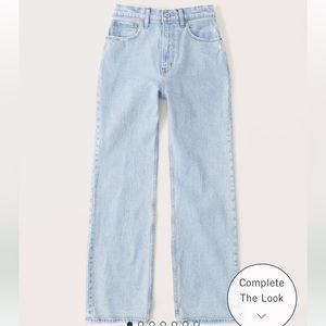 Abercrombie Curve Love High Rise 90s Relaxed Fit Jeans